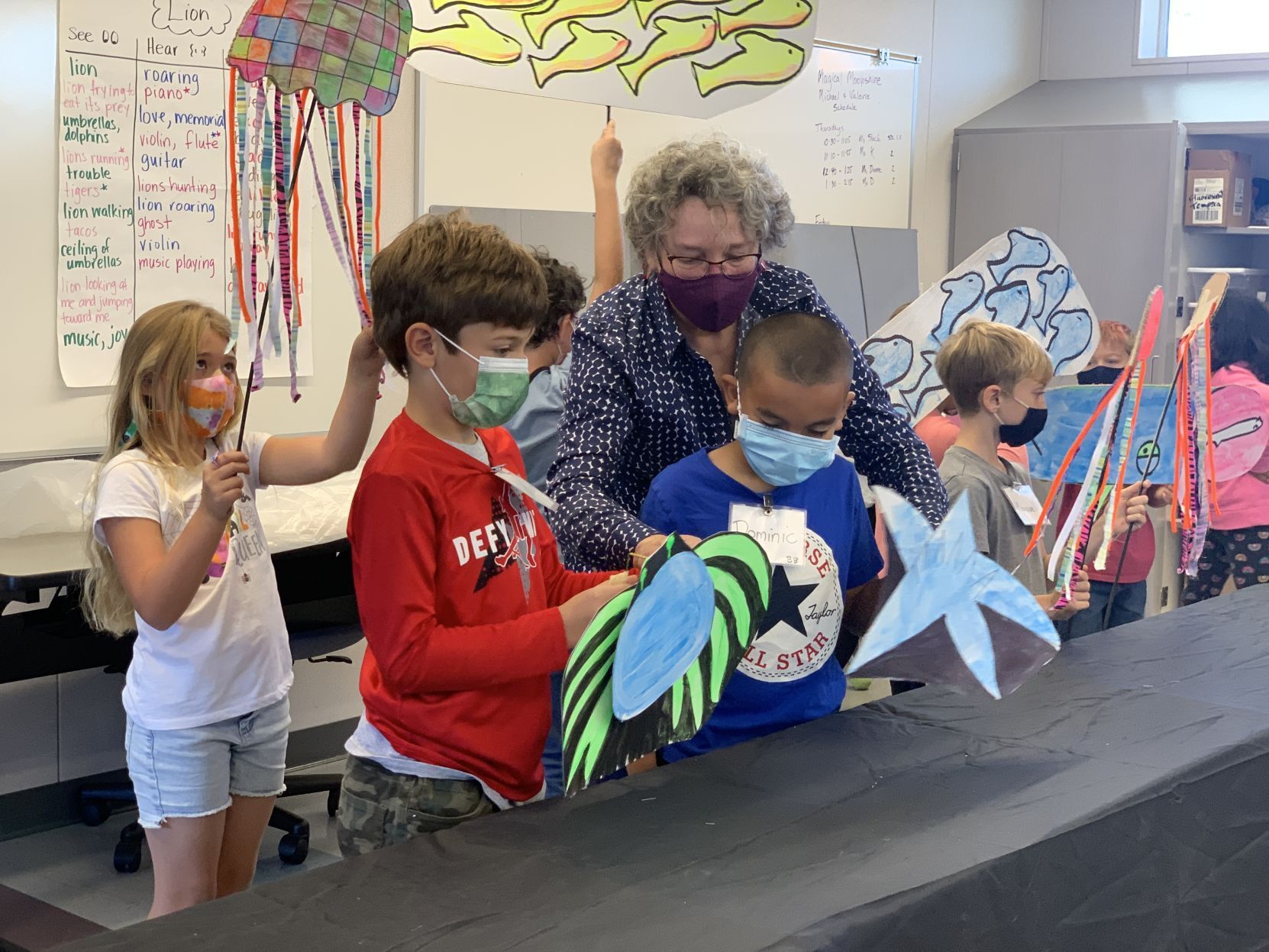 Puppet show at Napa's Willow School